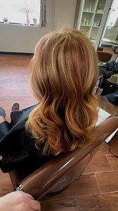 Golden blonde with a 🍓💋 color created using Davines mask, lightener, and Pulp Riot Hair toner by our Team Lead, Tami Antaya. | Saorsa Beauty Collective