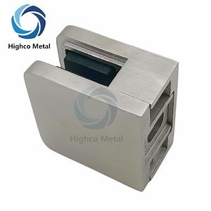 [Hot Item] Stainless Steel Square Glass Clamp Stainless Steel Stair Railing Glass Holder Glasses for Balustrades