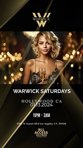 Saturdays hot spot on Sunset BLVD in Hollywood. @warwick_la VIP Ladies Free . Doors Open At 11PM . DM For Table Reservations & Guest List Information #allaccessla | Dan Abadi