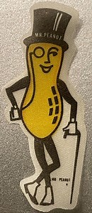 Vintage 1950s Planters Mr. Peanut Cloth Sticker — NOS Advertising Ephemera - Etsy