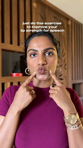 Lip protrusion and retraction alternatively can help to improve strength of lip muscles such as orbicularis oris! Just being your lips to a ‘ooooooo’ or a kissy 😘 pout and then relax by widening, just as a smile 😊! #speechtherapy #faceexercise #lips #speechlanguagepathology | Shruthi Sathyan