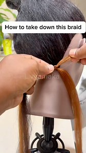 Tried the new braid technique? Here’s how to take it down 💕 #Braiding #viralreels #fblifestyle #hairstylist | Livyamaka