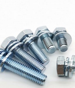 [Hot Item] Hexagon Head Machine Screws Bolts Combine with Spring Washer