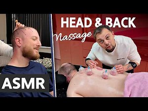 ASMR HEAD MASSAGE + BACK MASSAGE | He Came in Pain, Left in Peace (Most Relaxing ASMR Massage)