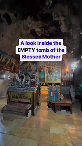 The Tomb of the Virgin Mary, located in Located in the Kidron Valley at the foot of the Mount of Olives, the site is a significant pilgrimage destination for Christians of various denominations. The site is a significant pilgrimage destination, with a church built around an ancient Jewish tomb. The tomb itself is located within the church, reached by a staircase and decorated with icons and candles. Pilgrims visit to pray and light candles, creating an atmosphere of peace and reverence. #MamaMar