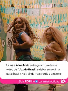 Entrando de vez no clima da Copa do Mundo, 🇧🇷 Urias convocou a coreógrafa Aline Maia para um vídeo especial ao som de “Voz do Brasil”, faixa que vem ganhando força entre os fãs desde o lançamento de “Carranca”, seu álbum mais recente. Com muito gingado, referências bem brasileiras e energia de sobra, a dupla aproveitou a semana do Mundial para celebrar a música. E a coincidência não poderia ser melhor: nesta sexta-feira (19), a Seleção Brasileira volta a campo para enfrentar o Haiti, às 21h30.