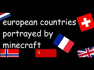 European countries portrayed by minecraft
