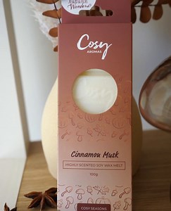 2K views · 42 reactions | Autumn Collection Scent Release 5 ✨Cinnamon + Musk✨ Enticing notes of creamy coconut, sweet vanilla and cinnamon leave you reminiscing on baking with your family as the leaves fall from the trees outside. Notes of musk wraps up this scent with a big comforting hug. This one is perfect for Autumn, has this caught your eye? | Cosy Aromas | Facebook