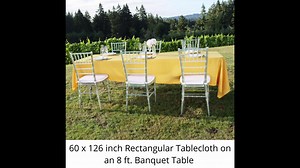 LinenTablecloth Rectangular Economy Polyester Tablecloth, 90 by 156-Inch, Black