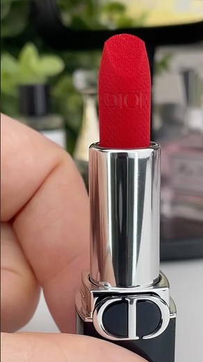 Rouge Dior 999 Couture Lipstick 💄 #DiorBeauty #DiorMakeup #RougeDior #dior #bestredlipstick