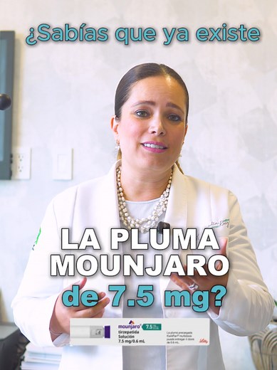Mounjaro (tirzepatida) no se queda quieto: a las dosis orales de 2.5 y 5 mg ahora se suma la pluma de 7.5 mg 💉. ¿Qué significa? Más opciones para personalizar el tratamiento en diabetes y obesidad, con un perfil más estable y predecible. 🔬 La clave está en individualizar: no todos los pacientes necesitan migrar, y el ajuste siempre debe hacerse de la mano de un especialista. Dra. Claudia Lorena Ruiz Padilla. Universidad Autónoma de Guadalajara, DGP: 04965286 Endocrinología | Universidad de Gua