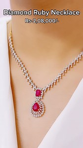15K views · 46 reactions | Just launched Diamond Ruby Necklace Backchain price will be separate. Price will be change accordingly. Wholesalers can also contact us. #annapurnagemsandjewellery #bishalbazar #newroad #diamond #diamondnecklace #necklace #diamond #diamondjewellery #rubynecklace #ruby | Annapurna Gems & Jewellery | Facebook