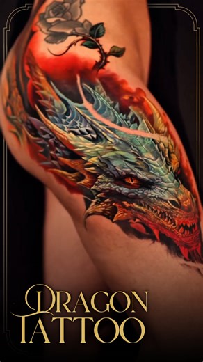 Rember Orellana | Dallas/Fort Worth Tattoo Artist on Instagram: "Dragon Leg Panel 🔥🐉 DM to Book 📩 #tattooart #colortattoo #surrealismtattoo #tattooartist #artcollector #dragontattoo #dragonart #dragonsleeve #texastattooartist #fortworthtattooartist #dallastattooartist #legtattoos"