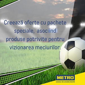 Profită de Campionatul European de Fotbal pentru a-ți crește vânzările! Află cum poți să creezi oferte atractive, să amenajezi rafturi tematice și să organizezi tombole pentru a atrage mai mulți clienți în magazinul tău! 💰​ ⚽ Descoperă idei practice și un kit de promovare pregătit special pentru tine pe https://bit.ly/EURO-2024-Traders! ​ #METRO #TRADERS #Football | METRO Romania