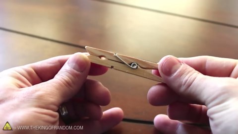 Turn a Clothespin Into a Mini Matchstick Launcher