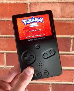 Black on Black Boxy Pixel Metal Gameboy Advance GBA Unhinged SP - Backlight IPS Screen - Etsy UK