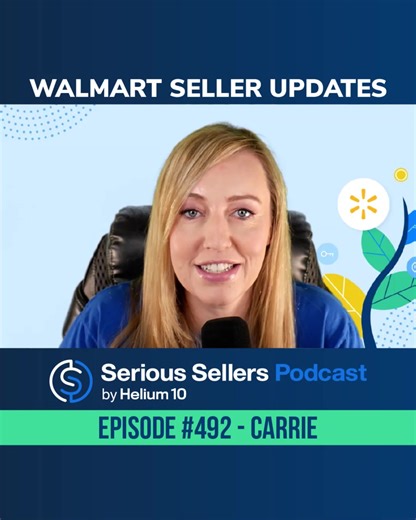 Walmart continues to add features that sellers have been asking for. A couple of the ones Carrie Miller mentions in this clip are Sponsored Video ads, as well as the ability to pay your advertising with a credit card now, so that you can rack up those travel points! Make sure to check the full episode to see all of her other Walmart tips of the month at h10.me/492 | Helium 10 | Facebook