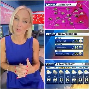 High heat and humidity through the end of the week w/better storm chances over the weekend ♨️⤵️ | Stephanie Walker WVTM 13