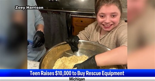 A Michigan teen bakes pies to raise $10,000 for lifesaving equipment