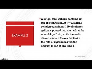 Differential Equations: Flow Problems