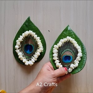 Betel leaf Decoration ideas for Varamahalakshmi pooja at home. #varalakshmipoojadecoration #betelleafdecoration #poojadecoration #festivaldecoration | A2 Crafts