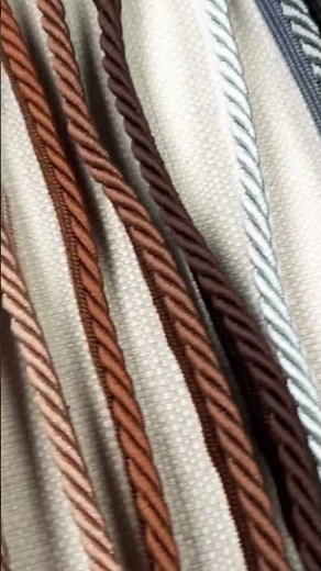 Flanged Piping Cord Twisted Rope Trim for Home Decor | Lush Fabric