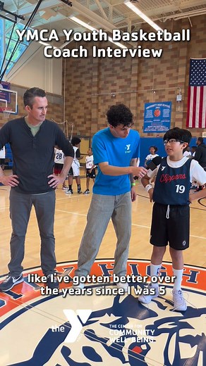 At our YMCA Jr. Clippers All Star Tournament 🏀, we had the pleasure of interviewing youth basketball coach Peterson and his son from the Westchester Family YMCA. Coach Peterson shares the joy of coaching and what it means to him: “To see my son learn, grow and develop not only as a basketball player but as a person is very important. We tell the kids: Have fun, Play hard, Continue to learn, and Be a good teammate.” To learn more about how you can help make a difference being a youth sports coac