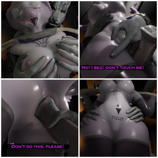 Alien anal slave captured - stuffed and used