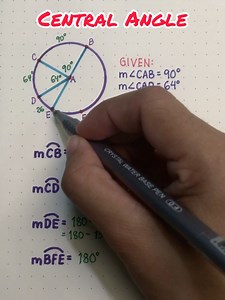CIRCLE | Central and Inscribed Angles 💯 #mathlove #circle #math | Math Love