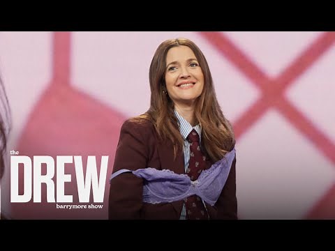Drew Barrymore Learns How to Put on a Bra According to Bra-Fitting Expert Kimmay Caldwell
