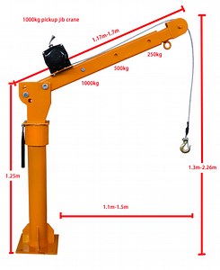 [Hot Item] 12/24V Electric Foldable Mini Truck Crane (pick up crane)