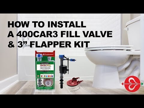 Fix Common Toilet Problems With Fluidmaster's 400CAR3 Repair Kit For 3" Toilets