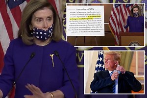 Pelosi unveils 25th amendment plan to oust 'altered state' Trump from office