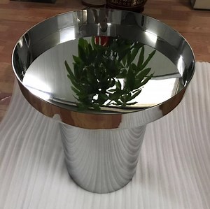 [Hot Item] Hotel Furniture Silver Mirror Finish Stainless Steel Coffee Table Legs
