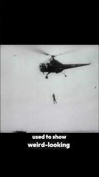 U.S.Navy Sikorsky H-5 Helicopter rescue demonstration in 1945 #history #usnavy #helicopter #rescue