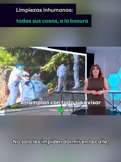 Madrid: residuos y pertenencias tiradas a la basura a personas sin hogar
