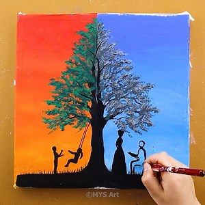 Couple Under Tree | MYS Art