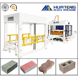 [Hot Item] Automatic Vibrated Concrete Hollow Solid Brick/Hydraulic Cement Building Block Mixer Moulding/Curb Stone Forming/Interlocking Paver Manufacturing/Making Machine