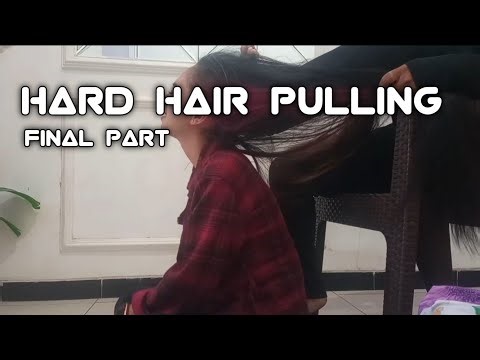 Girl long hair pulling /hard hair pulling /final part /enjoy this video