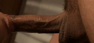 Sexy blonde wearing only shoes Willa enjoys sucking hard penis