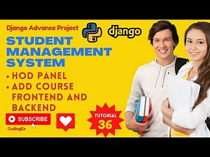 Add Course (Frontend & Backend) | Python Django Tutorial | Student Management System