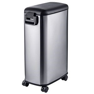 [Hot Item] Stainless Steel Pet Food Storage Organizer with Wheels