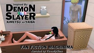 Nezuko che spruzza nella vasca da bagno – Demon Slayer Parodia Hentai 5 – Voyeur Fantasy – Sims 4 Gioco di Ruolo
