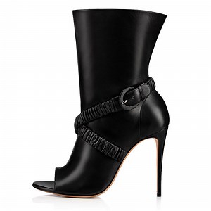 [Hot Item] Latest Black Open Toe Hiqh Heel Ankle Boots for Women