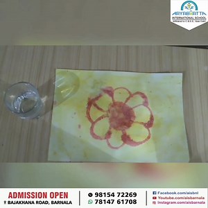 #aisbnl #aryabhatta_international_school #best_playwayschool_in_barnala #best_english_medium_school_in_barnala #scince_Activity "Exploring the World of Acids and Bases! Our young scientist had a blast today conducting an exciting experiment to understand the basics of acids and bases! It was conducted by scholar Peehu of class 9th under the guidance of Ms. Jaspreet Kaur Dhaliwal. Using everyday materials like turmeric powder, vinegar, and detergent, she discovered how acids and bases react and i