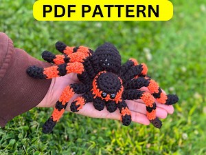 Crochet Spider, Spider for Halloween , Creepy Gifts , Halloween Wall Hanging , Plushies, Handmade Gifts , Spider Web , Amigurumi Scary Toy - Etsy