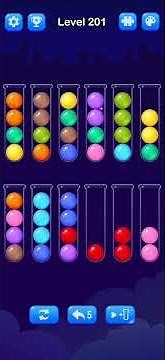 Ball Sort Level 201 Walkthrough Solution Android/iOS