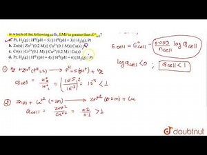 In which of the following cells, `EMF` is greater than `E^(c-)._(cell)`?
