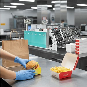 [Hot Item] Double Station Paper Lunch Box Burger Box Forming Machine