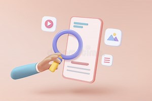 3D Vector Hand Holding Mobile Phone with Social Icon on Background, Searching Image and Video Files in Database Concept, Document Stock Vector - Illustration of checklist, search: 299902007